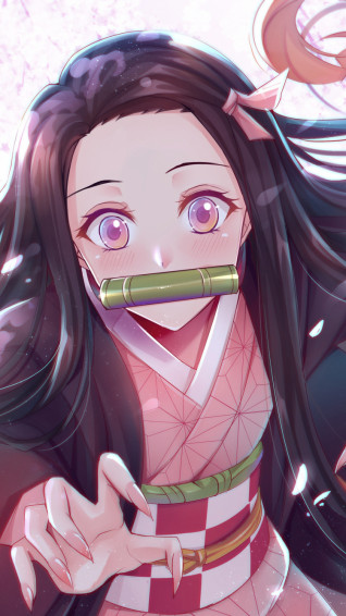 Wallpaper Beautiful Anime Kamado Nezuko