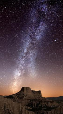 Tap And Get App Milky Way Stars At The Sky