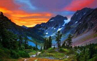 Mountains Switzerland Sunset Wallpaper Pictures