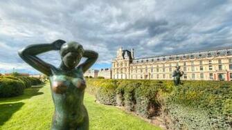 Statues Outside The Louvre Widescreen Wallpaper Wide Net