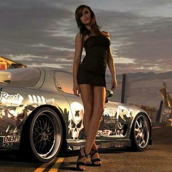 Speed Pro Street Girl iPad Wallpaper Retina HD
