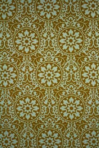 Vintage Flocked Wallpaper Baroque Style