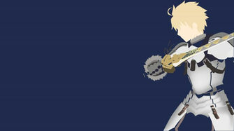 Saber Saver Fate Prototype Minimalist Wallpaper By