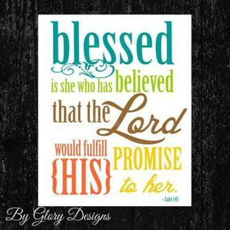 Daily Bread From The Holy Bible Scripture2wall Blessed Is She Who