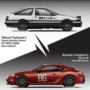Initial D And Mf Ghost Initials Car