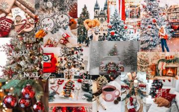 Christmas Collage For Computer Desktop Wallpaper