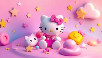 3d Hello Kitty Wallpaper