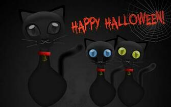 Halloween Black Cat Wallpaper