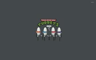 Teenage Mutant Ninja Turrets Wallpaper Funny