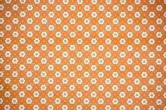 S Retro Wallpaper Vintage Orange White And Yellow Floral