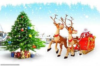 Hintergrund Weihnachtsmann Weihnachtsbaum Christmas