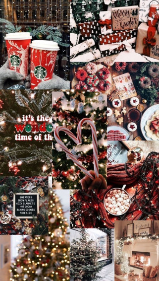 Aesthetic Christmas Wallpaper Collage