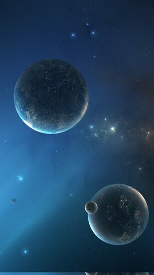 Magical Blue Space HD Samsung Galaxy S4 Wallpaper