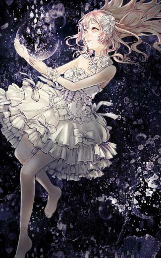 Girl In A White Dress Mobile Wallpaper