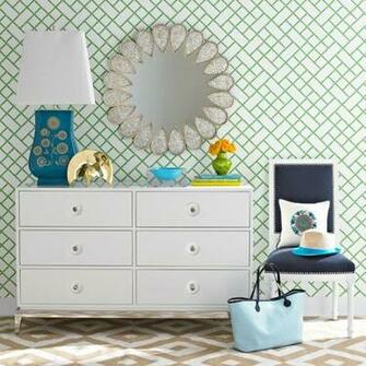 Jonathan Adler Wallpaper Bamboo Green Layla Grayce