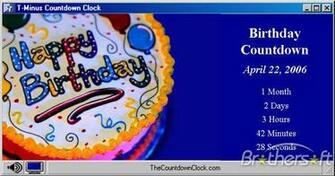Minus BirtHDay Countdown T