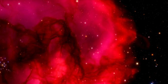 Outer Space Red 4k Wallpaper