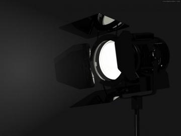 Stage Screen Movie Set Light Gel Lamp Dark 3d