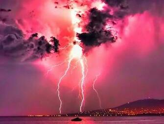 Stormy Pink Sky Wallpaper HD