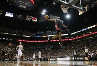Lebron James Dunking Wallpaper Heat Miami Slam