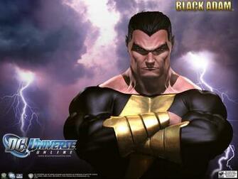 Black Adam Superhero Games Wallpaper Image Featuring Dc Universe