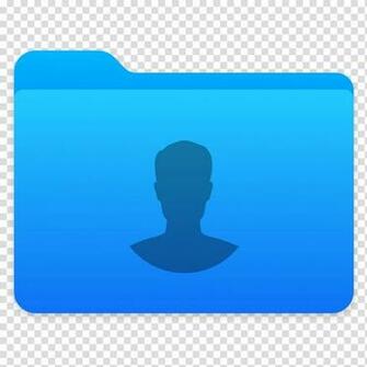 Next Folders Icon User Blue File Folder With Male