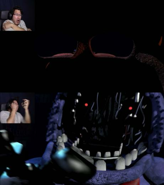 Fnaf Markiplier Vs Old Bonnie By Redrose44