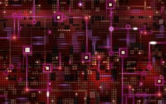Red Electronic Circuit Board Wallpaper