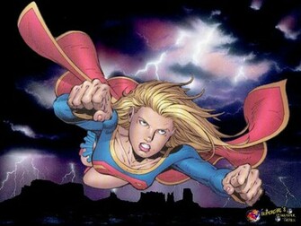 Flying Girl Supergirl Wallpaper