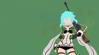 Ggo Shinon Sinon Minimalist By Atashinchiii