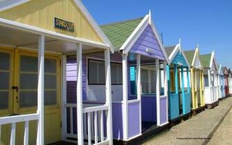 Beach Hut Wallpaper