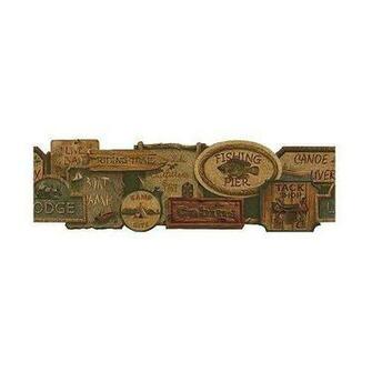 Rustic Lodge Wallpaper Borders For