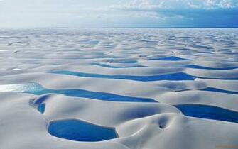 Lencois Maranhenses National Park Lagoons Wallpaper