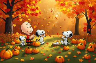 Peanuts Autumn Wallpaper