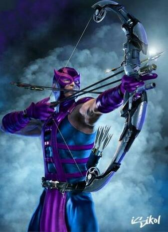 Marvel Comics Hawkeye Bow Weapon Wallpaper Art HD
