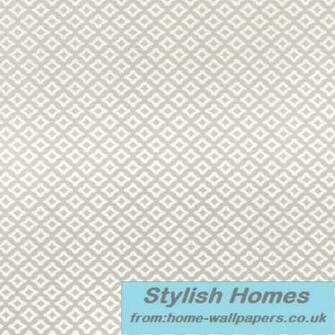 Thibaut Designer Wallpaper Geometric Resource Merrill Silver T1836