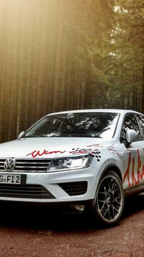 Wallpaper Wimmer Rs Volkswagen Touareg White Forest