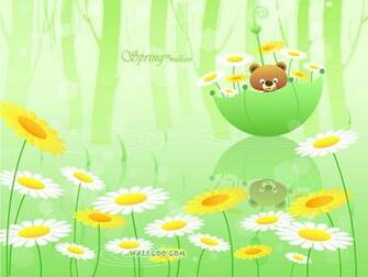 Variasi Pena Korean Spring Background Wallpaper