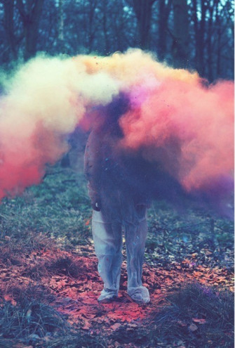 Colorful Smoke On Wallpaper
