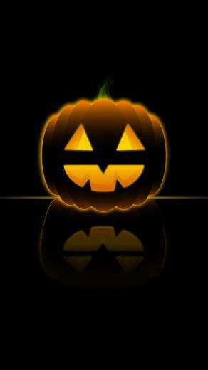 Halloween Pumpkin Smile Wallpaper iPhone