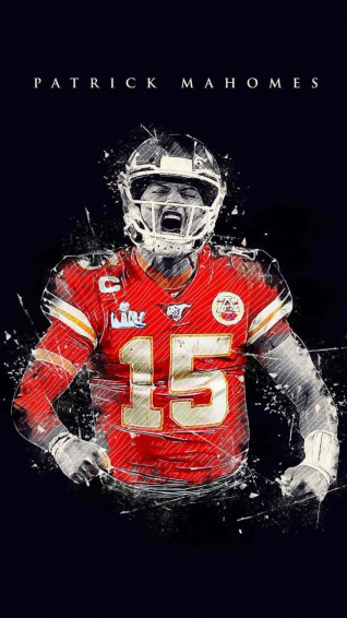 Patrick Mahomes Cool Art Wallpaper