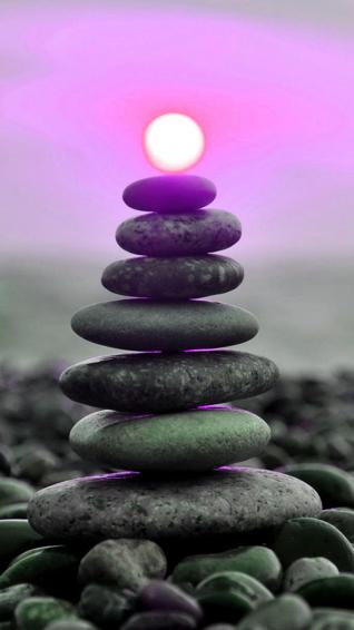 Summer Sunset iPhone Wallpaper Rock Zen Finding Joy