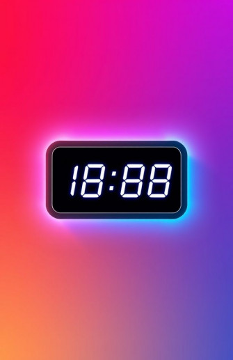 Digital Clock Wallpaper