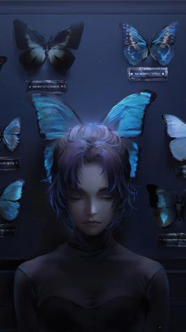 Shinobu Kocho Butterflies Insect Pillar Demon Slayer HD 4k