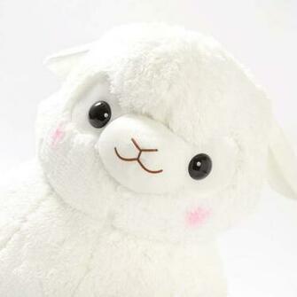 Shipping Baby Alpacasso Alpaca White Plush Super Jumbo