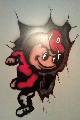 Brutus Buckeye Wall Mural By Rynocreations