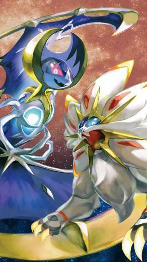 Solgaleo Lunala Mobile Wallpaper iPhone 6s Scale X