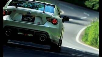 Subaru Brz Sti Ts Back Wallpaper