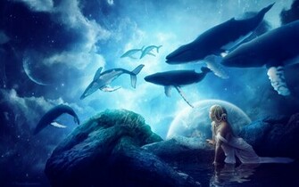 Whales Dream Wallpaper HD