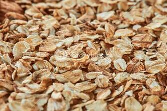 Raw Oatmeal As A Background Copy Space Oat Cereal For Dieting